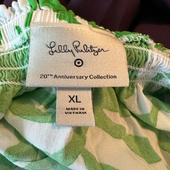 Lilly Pulitzer Green and White Tropical Jumpsuit - Picture 8 of 9